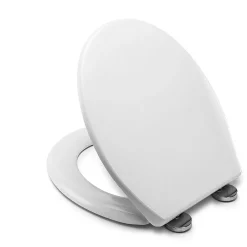 Croydex Flexi-Fix Constance White Anti-Bacterial Toilet Seat With Soft Close And Quick Release -smedbo shop wl601722hai1