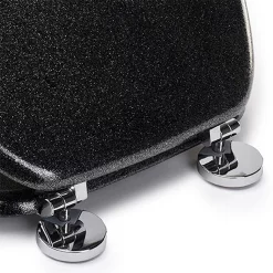 Croydex Flexi-Fix Black Quartz Effect Anti-Bacterial Toilet Seat