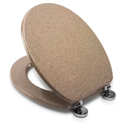 Croydex Flexi-Fix Dorney Sandstone Effect Anti-Bacterial Toilet Seat -smedbo shop wl601915hai1