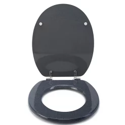 Croydex Flexi-Fix Dove Granite Effect Anti-Bacterial Toilet Seat -smedbo shop wl601931hai2