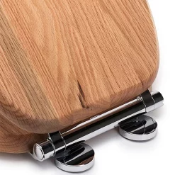 Croydex Flexi-Fix Rutland Solid Oak Anti-Bacterial Toilet Seat With Soft Close And Quick Release -smedbo shop wl602376hai3