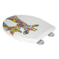 Croydex Francie & Josie Flexi-Fix Toilet Seat By Steven Brown Art -smedbo shop wl604122 d2