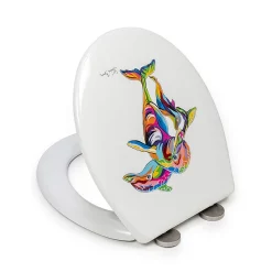 Croydex Hannah McWave Flexi-Fix Toilet Seat By Steven Brown Art -smedbo shop wl604222h d1
