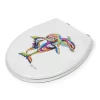 Croydex Hannah McWave Flexi-Fix Toilet Seat By Steven Brown Art
