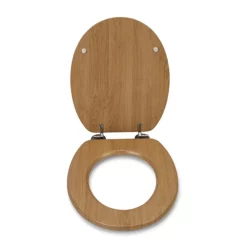 Croydex Tramonti Oak Effect Flexi-Fix Toilet Seat -smedbo shop wl610576h d2