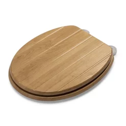 Croydex Tramonti Oak Effect Flexi-Fix Toilet Seat -smedbo shop wl610576h d3
