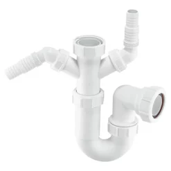 McAlpine Plumbing Product McAlpine Sink Trap With Twin 135° Domestic Appliance Nozzles