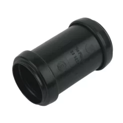 FloPlast 32mm Black Push-Fit Straight Coupling
