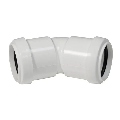 FloPlast 32mm White Push-Fit 135° Bend 1 FloPlast 32mm White Push-Fit 135° Bend