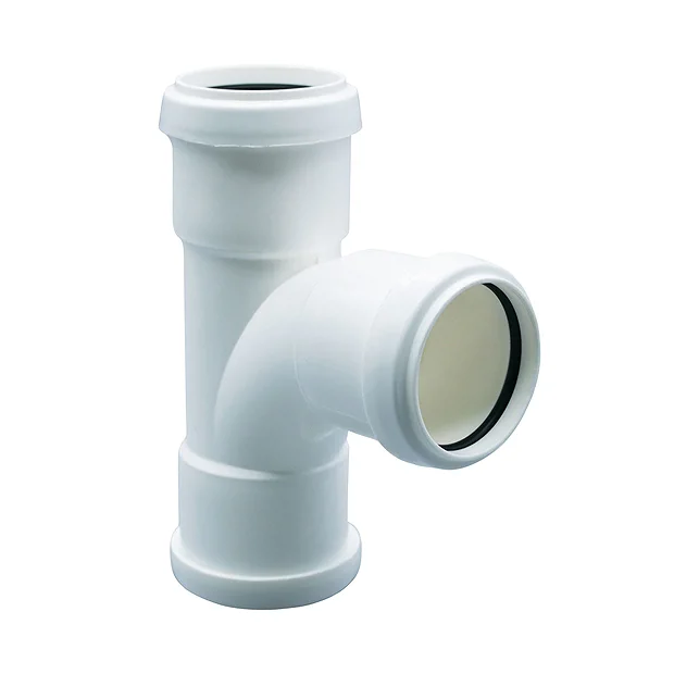 FloPlast 40mm White Push-Fit Tee 1 FloPlast 40mm White Push-Fit Tee