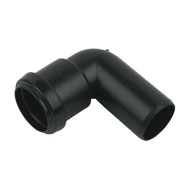 FloPlast 40mm Black Push-Fit 90° Conversion Bend 1 FloPlast 40mm Black Push-Fit 90° Conversion Bend