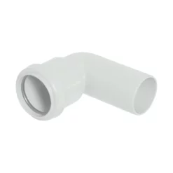 FloPlast 32mm White Push-Fit 90° Conversion Bend