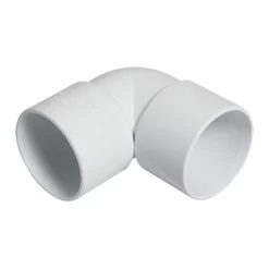 FloPlast 50mm White ABS 90° Bend