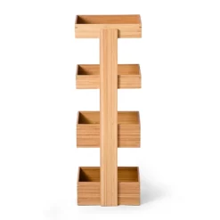 Victorian Plumbing Freestanding Wooden Storage Caddy Bamboo -smedbo shop wscbb d3