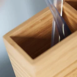 Victorian Plumbing Wooden Toothbrush Holder Bamboo 11 Victorian Plumbing Wooden Toothbrush Holder Bamboo -smedbo shop wthbb d4