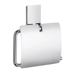 Smedbo Pool Toilet Roll Holder With Cover - Polished Chrome